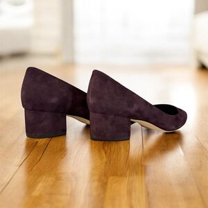 Bia Spiga - NWT Elegant Women's Block Heel Shoes in Purple/Deep Wine